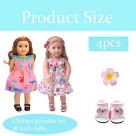 4pcs Doll Accessories,Dolls Clothes,Doll Clothes Small Scale Lovely Outfit Collection for Dolls Clothes, Suitable for Little Ones To Collect And Play (Doll Not Included)