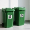 Bueake Pack of 16 Recycle Sticker for Trash Bins self