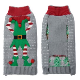 HAPEE Dog Sweaters for Christmas Santa Pet Cat Clothes,Dog Accessories, Dog Apparel (X-Small (Pack of 1), A1-Clown)