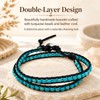 ZILENIU Turquoise Bracelet for Women Men