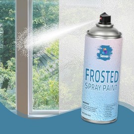 Glass Frosted Spray Paint Translucent 16oz, Frosted Paint for Windows Privacy Glass Frosting for Home Bathroom Door Kitchen and Office Window Frosting, Peep-Proof & UV Blocking Anti-Glare