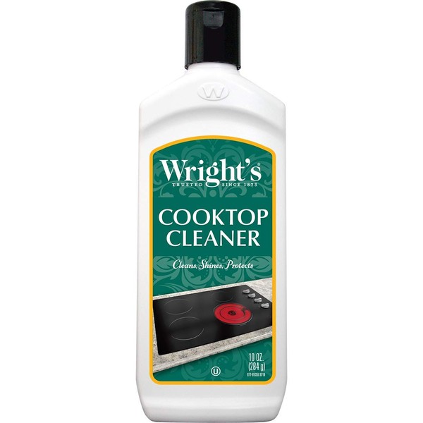 Wright's Cooktop Cleaner - Cleans and Protects Glass/Ceramic Smooth Top Ranges with its gentle formula - 10 Oz.