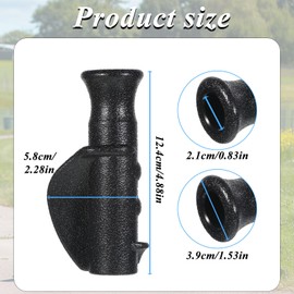 2 Pcs Rollator Hand Grips, Crutch Hand Grips Replacement Parts, Universal Rollator Handle Covers, Wheelchair Handle, Walker Grip Pads for Walker Replacement Parts Accessories,Black