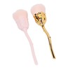 2pcs Nail Dust Remover Pink Rose Nail Powder Cleaning Brush
