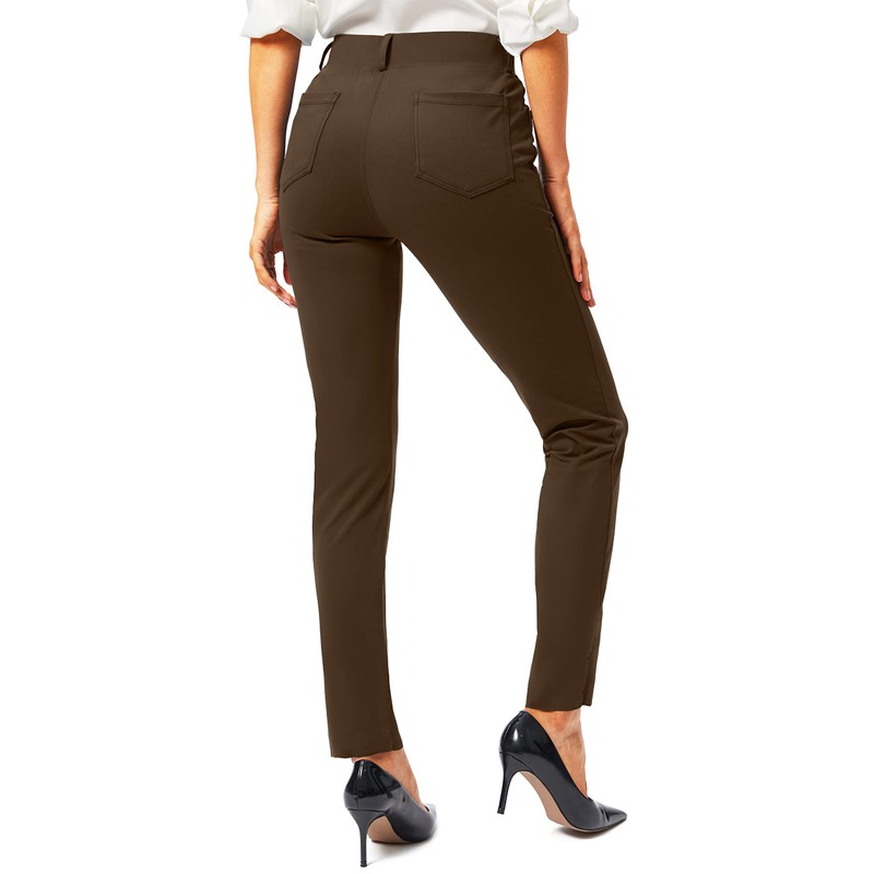 Rammus Womens Yoga Dress Pants with Pockets Stretch Work Leggings