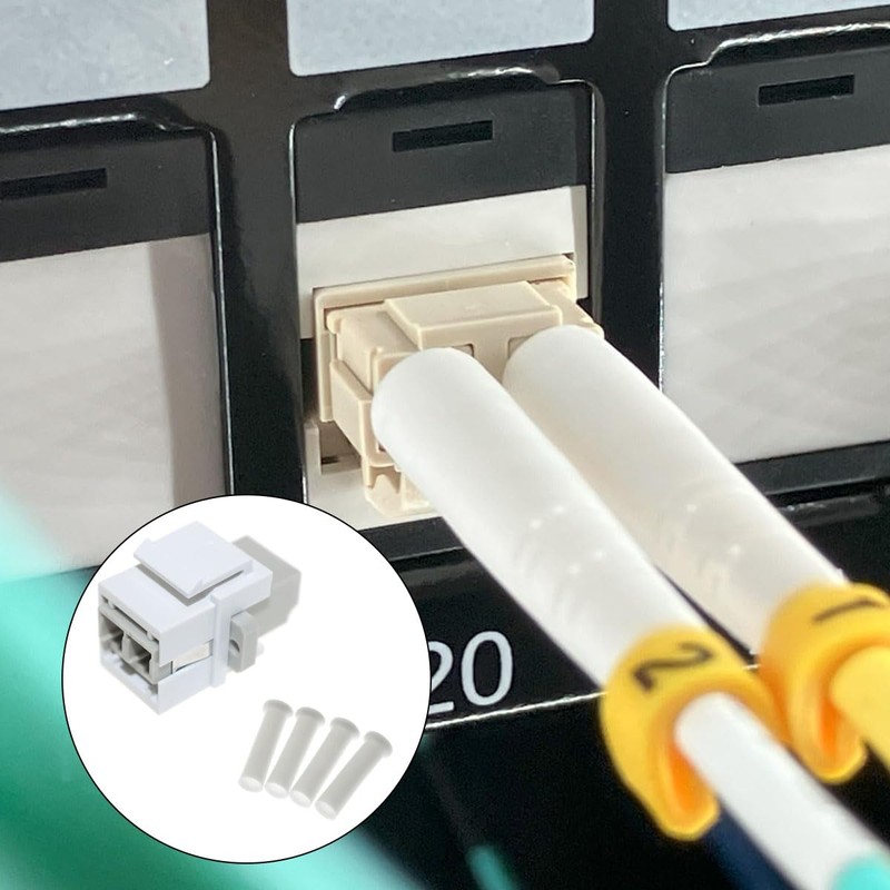 Lind Kitchen Snap-On LC UPC Duplex Fiber Optic Keystone Coupler