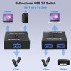 USB 3.0 Switch Selector, Bi-Directional USB Switch 2 in 1