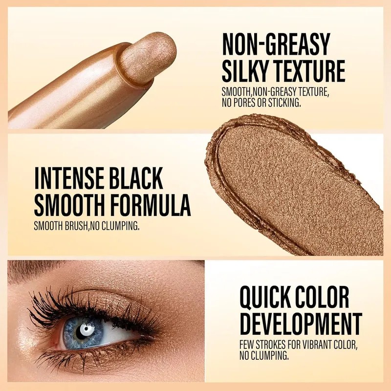 6 Barras De Sombra De Ojos Hipoalergénicas En Crema Impermea