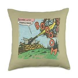 O'Doyle Rules Attitude 90s Dry Humor Seconds Later. O'Doyle Rules Cute Quote Tank Throw Pillow, 18x18, Multicolor