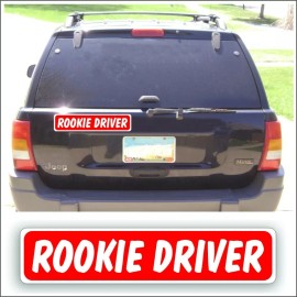 Magnum Magnetic Magnet magnetic Sign ROOKIE DRIVER new student training drivers education car