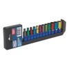 Sealey Ak282 Multi-Coloured Socket Set 12Pc 1/4Sq Drive 6Pt Walldrive