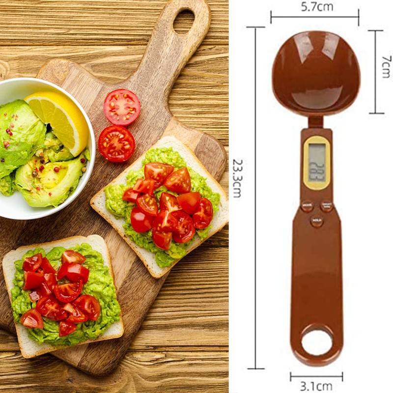 Cuchara Medidora Electrónica de Cocina 500/0,1 g de Precisión para