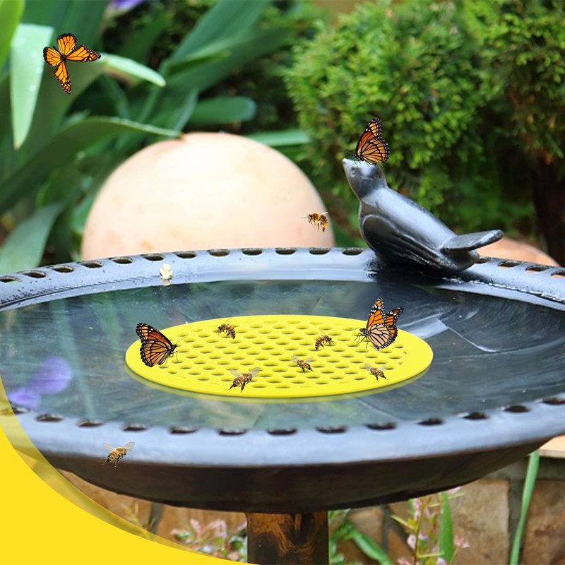 5 Pack Floating Bee Islands, Foam Bee Watering Stations &