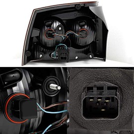 AKKON - For Dodge Charger 4Dr Sedan Dark Red Tail Lights Brake Lamps Driver and Passenger Replacement