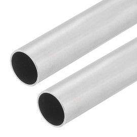 sourcing map 2 PCS 304 Stainless Steel Tubing, 12mm OD 0.5mm Wall Thickness 254mm Long Round Metal Pipe Steel Tube for Industrial Machinery Home Decoration DIY Crafts Model