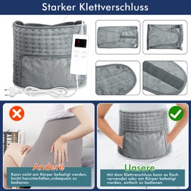 Heating Pad for Waist, Warm Hand Heat Pad with Automatic Shut-Off, Quick Heating, with Back Warmer, Heating Blanket, 6 Heat Settings, Auto-Off Timer, Washable