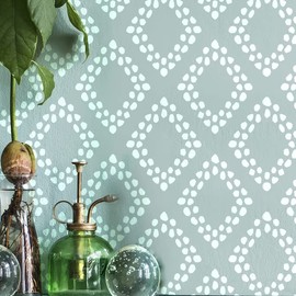 STENCILIT® Diamonds Wall Stencil for Painting | 24 x 39 in | Geometric Wall Stencils for Painting Large Pattern | Scandinavian Large Wall Stencil