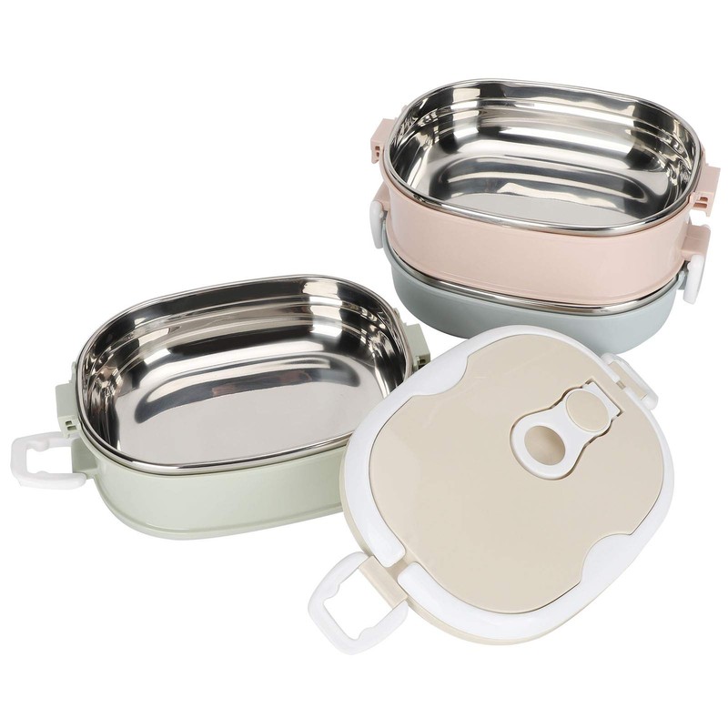 Thermal Lunch Box Stainless Steel 3-Layer Lunch Box Leak-proof Box