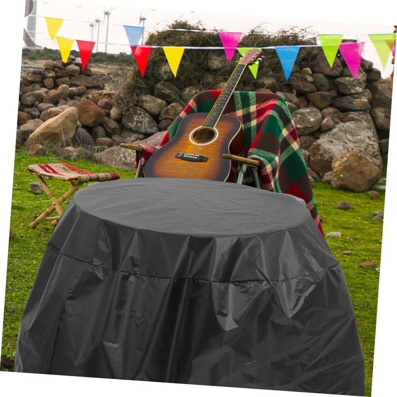 KONTONTY BBQ Grill Cover Weather Resistant Outdoor Grill Cover Round