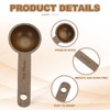 sourcing map 4pcs Coffee Spoons, 10ml Wooden Table Spoons Tea