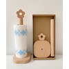 Kitchen Roll Holder, Wooden Paper Towel Holder Free Standing, Cute
