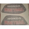 Honda Z50 Mini 1972 Trail 50, Tank Decals, Graphics, RED