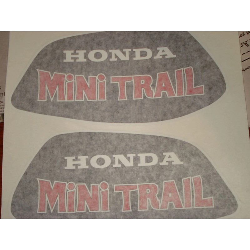 Honda Z50 Mini 1972 Trail 50, Tank Decals, Graphics, RED