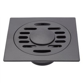 Floor Drain, Square Shower Floor Drains with Black Paint Stainless Steel Washing Machine Floor Drain with Big Drainage Holes for Bathroom Kitchen(Washing Machine Floor Drain)