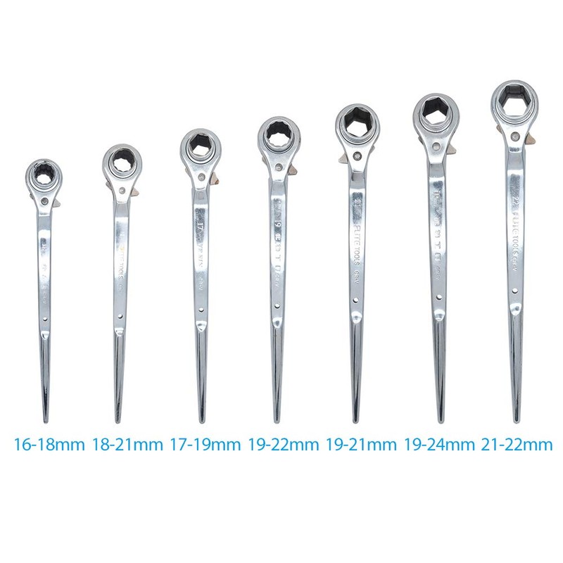 tooloflife Scaffolding Wrench/Ratchet Spanner Steel 16-18mm/18-21mm/17-19mm/19-22mm/19-21mm/21-22mm/19-21mm/19-24mm/21-22mm
