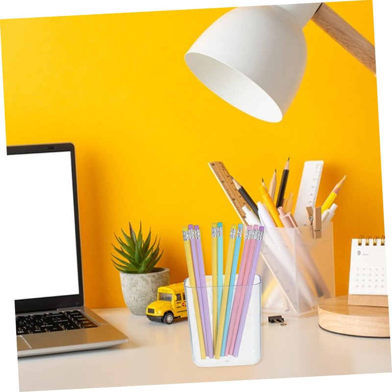 SEWACC Wooden Makeup Organizer Cute Pencil Holder Highlighter Cute Pencil