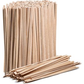 Perfect Stix 7 inch Wooden Square Coffee stirrers. Pack of 100 Count