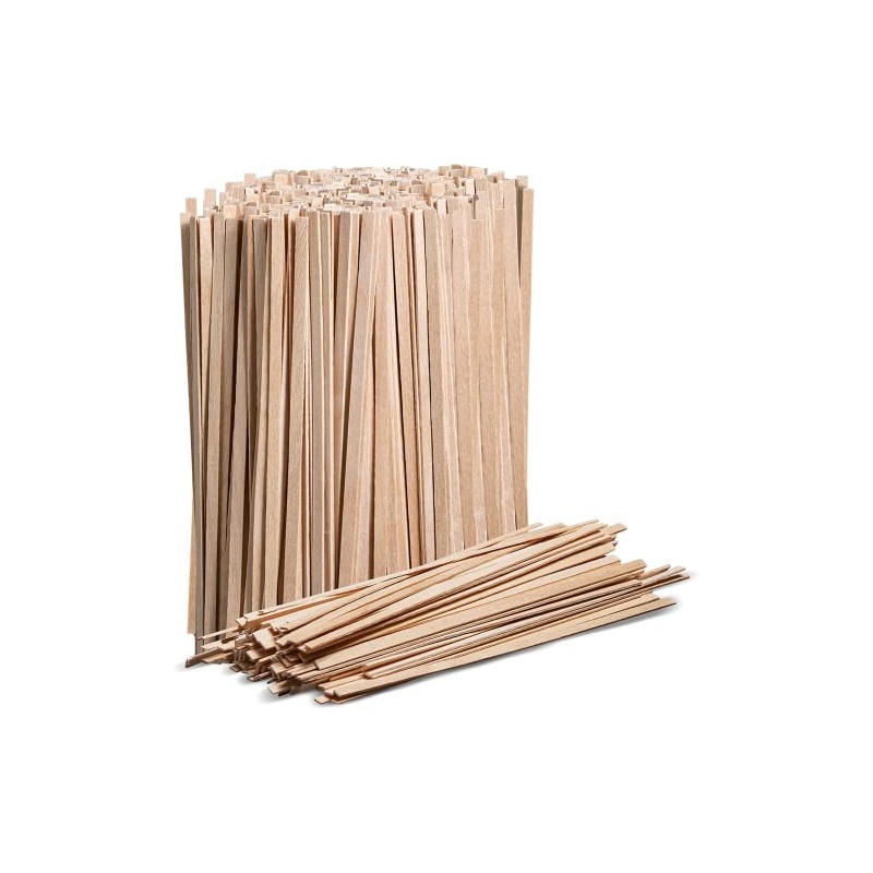 Perfect Stix 7 inch Wooden Square Coffee stirrers. Pack of