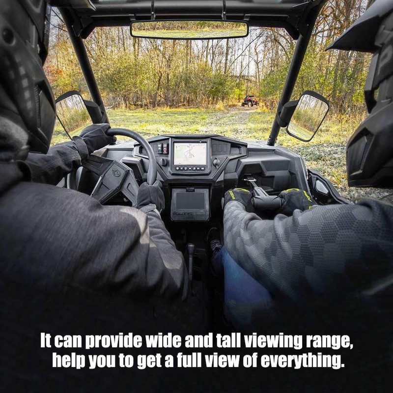 UTV Side Rear View Mirror And Center Mirror With 1.75"
