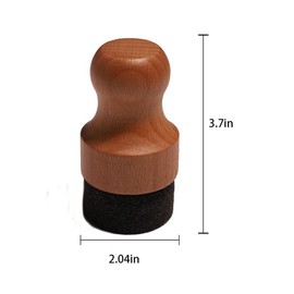 WHTCHSU Mineral Oil & Wax Applicator for Round Wood Cutting Board, Butcher Blocks, Bamboo, and Utensils
