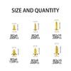 Rrina 1150Pcs M2 M3 Gold Plate Carbon Steel Small Screws