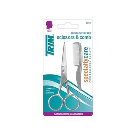 Trim Mustache Scissors/Comb