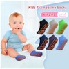 Tphon Boys Non Slip Trampolines Socks with Grips Ankle Socks