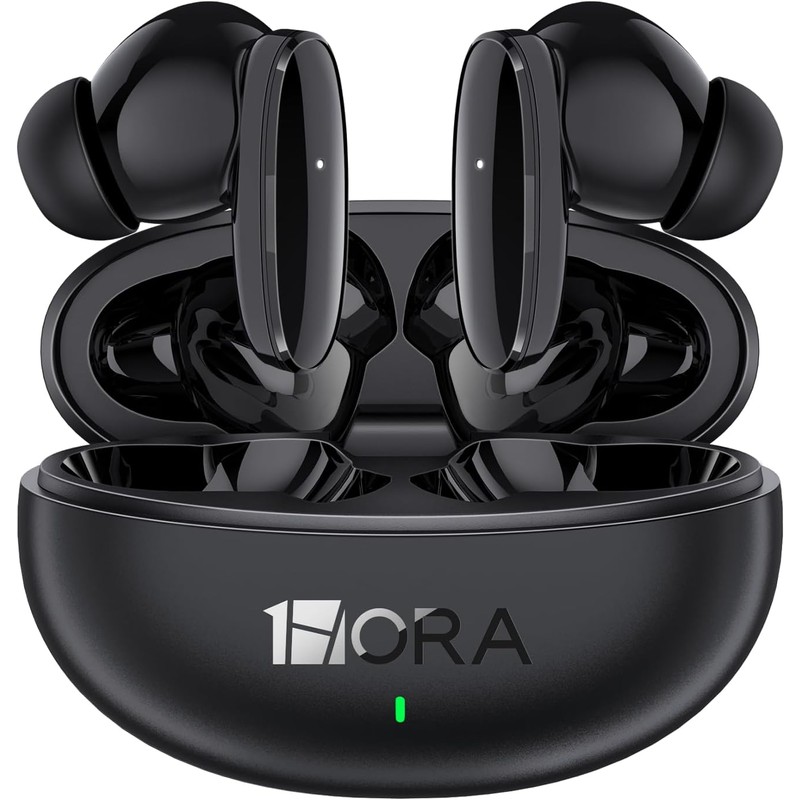 1 Hora Audífonos Inalámbricos Bluetooth 6.0 con Estuche de Carga
