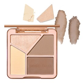 GOGO TALES My Shading Highlight Palette 02 Warm Tone/Matte Pearl Glitter Yebe Contour Palette Highlight Shading Dark Erase Lesabiat Line Cover Human Shortening Nose Nose Shadow Highlight Powder Pearl