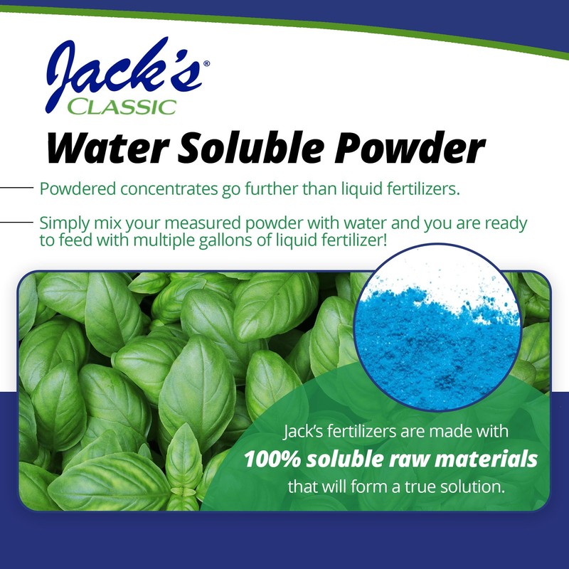 Jack's Classic 20-20-20 All Purpose Water-Soluble Fertilizer with Micronutrients to