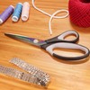 BambooMN Titanium Softgrip Scissors Set for Sewing Arts Crafts Office