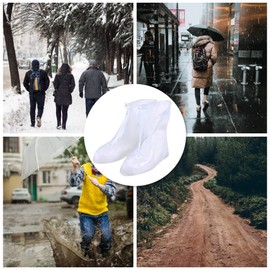 YESHUTIME Waterproof Shoe Covers Pvc Rainproof Boot Waterproof Footwear Protective Cover for Outdoor Sports and Hiking UK5(EU38)-UK6(EU39)