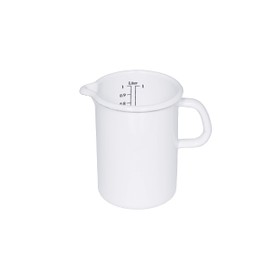 Riess, 0350-033, Küchenmaß 3 L, CLASSIC- WEISS, Inhalt 3 Liter, Höhe 17 cm, Emaille, weiß, Induktion
