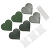 3 Set Page Corner HandMade HeartShaped Leather Bookmark Making Fabric