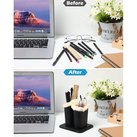 Weewooday 3 Pack Plush Lined Eyeglasses Holder Stand for Glasses Leather Reading Stand Case Protective Glasses Case (Bright)