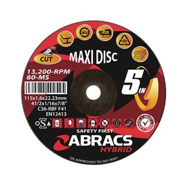 Abracs HY11525DM Hybrid "3in1" Multi Disc - 115 x 2.5 x 22mm - DPC Metal