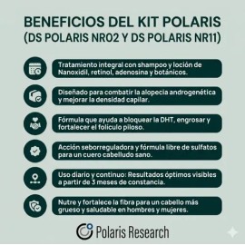 Kit Shampoo Y Loción Ds Labs Polaris Research Nr-11 Nr-02                                                                                             