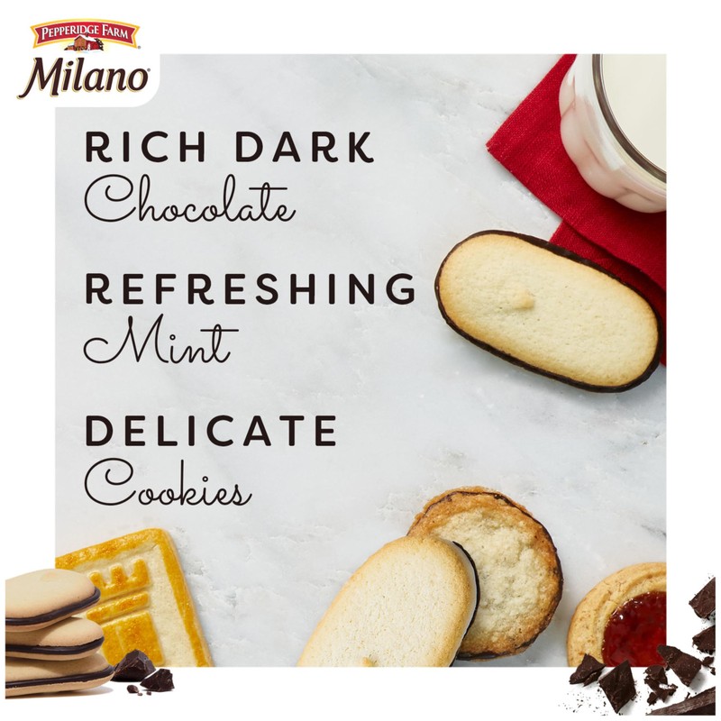Pepperidge Farm Milano Mint Chocolate Cookies 7 Ounce 15 Cookies
