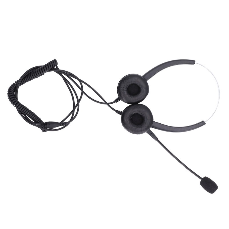 Call Center Headset Adjustable Wired Noise Cancelling Customer Service Headset