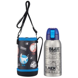 Skater KSTCH6-A Jurassic World Water Bottle, 20.3 fl oz (600 ml), Includes Cover for Kids